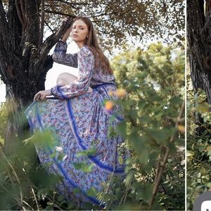 Tulle & batiste allanah maxi dress